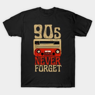 90s Never Forget, Retro Cassette T-Shirt